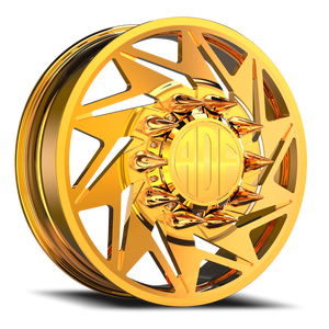 Adf Flex Left Dually Wheel 24x8.25 8x170 24K Gold 144mm - FREE T-SHIRT INCLUDED! | D205GD248223+144L