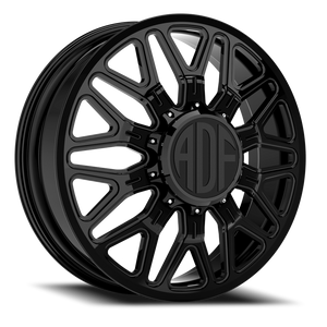 Adf Sportsman Dually Wheel 24x8.25 8x165.1 Gloss Black 144mm - FREE T-SHIRT INCLUDED! | D301GB248222+144