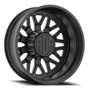 Adf Sportsman Dually Wheel - 20x8.25 8x165.1 Satin Black -167mm - FREE T-SHIRT INCLUDED! | D301SB208221-167