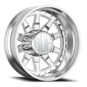 Adf Taladega Dually Wheel 20x8.25 8x170 Brushed -167mm - FREE T-SHIRT INCLUDED! | D302BR208223-167