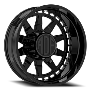 Adf Taladega Dually Wheel 26x8.25 8x200 Gloss Black -156mm - FREE T-SHIRT INCLUDED! - MINIMUM PURCHASE OF 4 WHEELS | D302GB268225-156
