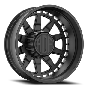 Adf Taladega Dually Wheel 24x8.25 8x170 Satin Black -167mm - FREE T-SHIRT INCLUDED! | D302SB248223-167