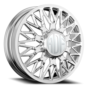 Adf Techno Mesh Dually Wheel 22x8.25 10x225 Brushed 144mm - FREE T-SHIRT INCLUDED! | D303BR228227+144