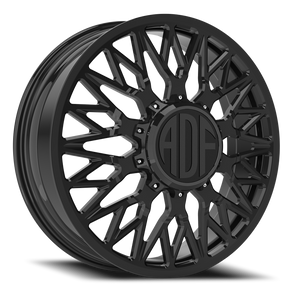 Adf Techno Mesh Dually Wheel 22x8.25 10x225 Gloss Black 144mm - FREE T-SHIRT INCLUDED! | D303GB228227+144