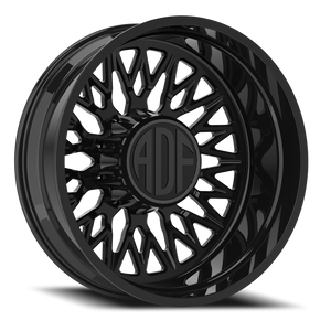 Adf Techno Mesh Dually Wheel 22x8.25 10x225 Gloss Black -167mm - FREE T-SHIRT INCLUDED! | D303GB228227-167