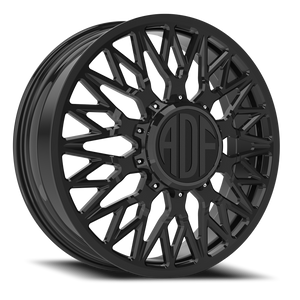 Adf Techno Mesh Dually Wheel 24x8.25 8x210 Gloss Black 144mm - FREE T-SHIRT INCLUDED! | D303GB248226+144