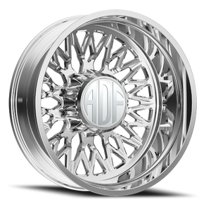 Adf Techno Mesh Dually Wheel 22x8.25 8x165.1 Polished -167mm - FREE T-SHIRT INCLUDED! | D303PP228222-167