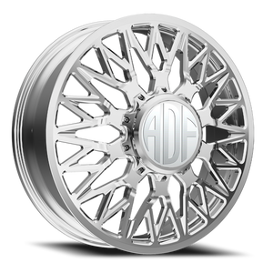 Adf Techno Mesh Dually Wheel 22x8.25 8x170 Polished 144mm - FREE T-SHIRT INCLUDED! | D303PP228223+144