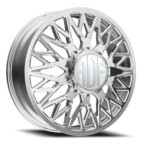 Adf Techno Mesh Dually Wheel 28x8.25 8x200 Polished 132mm - FREE T-SHIRT INCLUDED! - MINIMUM PURCHASE OF 4 WHEELS | D303PP288225+132