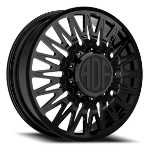 Adf Bobtail Dually Wheel 28x8.25 10x225 Gloss Black 132mm - FREE T-SHIRT INCLUDED! - MINIMUM PURCHASE OF 4 WHEELS | D304GB288227+132