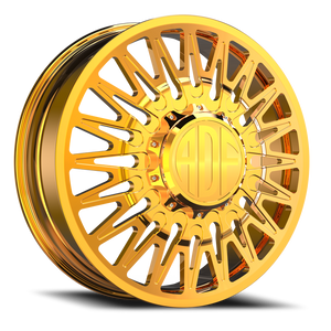 Adf Bobtail Dually Wheel 20x8.25 8x165.1 24K Gold 144mm - FREE T-SHIRT INCLUDED! | D304GD208222+144