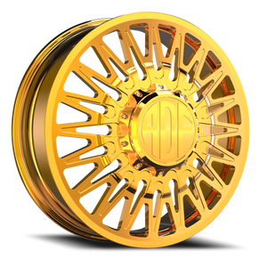 Adf Bobtail Dually Wheel 22x8.25 8x165.1 24K Gold 144mm - FREE T-SHIRT INCLUDED! | D304GD228222+144