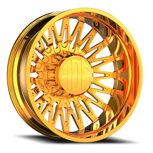 Adf Bobtail Dually Wheel - 26x8.25 8x165.1 24K Gold -156mm - FREE T-SHIRT INCLUDED! - MINIMUM PURCHASE OF 4 WHEELS | D304GD268221-156