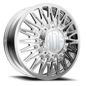 Adf Bobtail Dually Wheel 20x8.25 8x200 Polished 144mm - FREE T-SHIRT INCLUDED! | D304PP208225+144