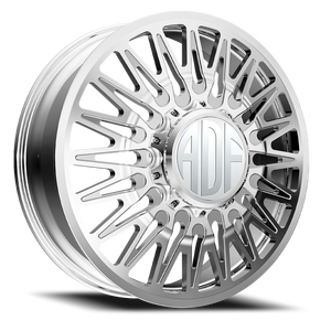 Adf Bobtail Dually Wheel 26x8.25 8x200 Polished 132mm - FREE T-SHIRT INCLUDED! - MINIMUM PURCHASE OF 4 WHEELS | D304PP268225+132