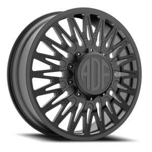Adf Bobtail Dually Wheel - 26x8.25 8x165.1 Satin Black 132mm - FREE T-SHIRT INCLUDED! - MINIMUM PURCHASE OF 4 WHEELS | D304SB268221+132