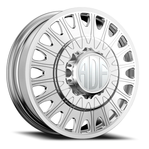 Adf Roulette Dually - Wheel 20x8.25 8x165.1 Brushed 144mm - FREE T-SHIRT INCLUDED! | D305BR208220+144