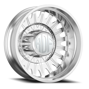 Adf Roulette Dually Wheel - 28x8.25 8x165.1 Brushed -156mm - FREE T-SHIRT INCLUDED! - MINIMUM PURCHASE OF 4 WHEELS | D305BR288221-156