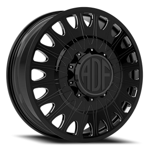 Adf Roulette Dually Wheel 20x8.25 8x170 Gloss Black 144mm - FREE T-SHIRT INCLUDED! | D305GB208223+144