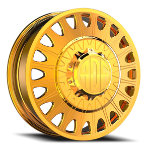 Adf Roulette Dually Wheel 20x8.25 8x210 24K Gold 144mm - FREE T-SHIRT INCLUDED! | D305GD208226+144