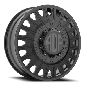 Adf Roulette Dually - Wheel 20x8.25 8x165.1 Satin Black 144mm - FREE T-SHIRT INCLUDED! | D305SB208220+144