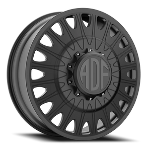 Adf Roulette Dually - Wheel 24x8.25 8x165.1 Satin Black 144mm - FREE T-SHIRT INCLUDED! | D305SB248220+144