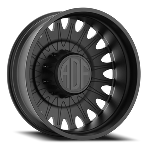 Adf Roulette Dually Wheel 24x8.25 8x200 Satin Black -167mm - FREE T-SHIRT INCLUDED! | D305SB248225-167