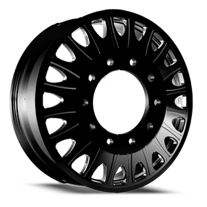 Adf Roulette Inner Dually - Wheel 22x8.25 8x165.1 Satin Black 144mm - FREE T-SHIRT INCLUDED! | I305SB228220+144