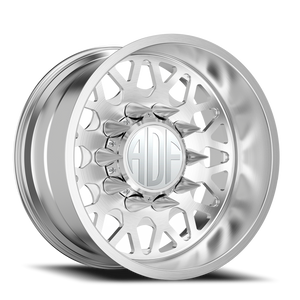 Adf Hot Shot Dually Wheel 24x14 8x210 Brushed -76mm - FREE T-SHIRT INCLUDED! - MINIMUM PURCHASE OF 4 WHEELS | S202BR241426-76