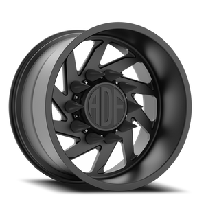 Adf Contractor Right Dually Wheel 22x14 8x210 Satin Black -76mm - FREE T-SHIRT INCLUDED! - MINIMUM PURCHASE OF 4 WHEELS | S203SB221426-76R