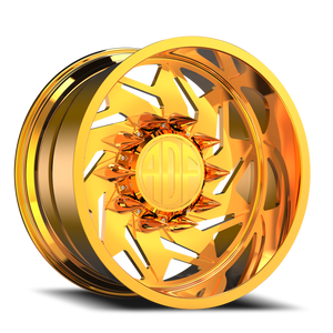 Adf Flex Left Dually Wheel 28x16 10x225 24K Gold -101mm - FREE T-SHIRT INCLUDED! - MINIMUM PURCHASE OF 4 WHEELS | S205GD281627-101L