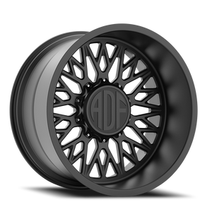 Adf Techno Mesh Dually Wheel 24x14 8x210 Satin Black -76mm - FREE T-SHIRT INCLUDED! - MINIMUM PURCHASE OF 4 WHEELS | S303SB241426-76