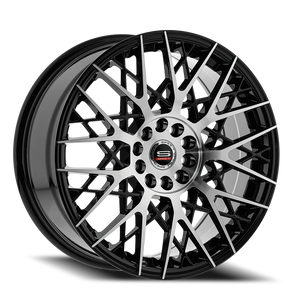 DOORBUSTER PRICING! - Spec-1 Sp-53 - Wheel - 17x7.5 5x114.3 & 5x120 Gloss Black & Machined 42mm | SP-5317753842BM