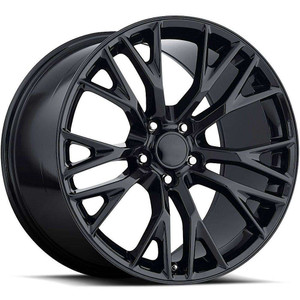 Reproductions Fr 22 C7 Zo6 Corvette Replica Wheels Rims 20x10 5x4.75 (5x120.65) Black 79mm | 22010793402