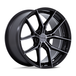 Niche Nc279 Prodigy 5 Wheels Rims 18x8.5 5x112 Gloss Black Dark Tinted Clear 42mm | NC279BT18855742