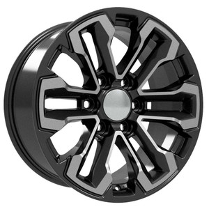Oe Cv69 Wheels Rims 18x8.5 6x139.7 Black Machined 26mm | CV69-18085-6550-26MB