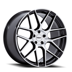 Tsw Tw002 Lasarthe Wheel 18x9 5x112 Gloss Black Machined 45mm - FREE T-SHIRT INCLUDED! | TW002BD18905745