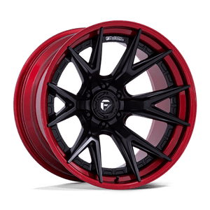 Fuel Fc402 Catalyst Wheels Rims 20x10 8x180 Matte Black With Candy Red Lip -18mm | FC402MQ20108818N
