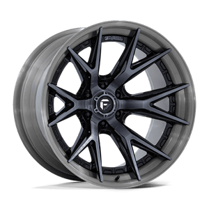 Fuel Fc402 Catalyst Wheels Rims 22x10 8x165.1 Gloss Black With Brushed Gray Tint Face & Lip -18mm | FC402BT22108018N