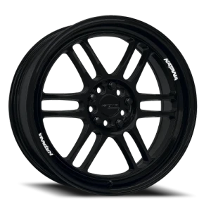 Katana Kr02 Wheel 17x7.5 5x100 & 5x114.3 Matte Black 40mm - FREE T-SHIRT INCLUDED!
