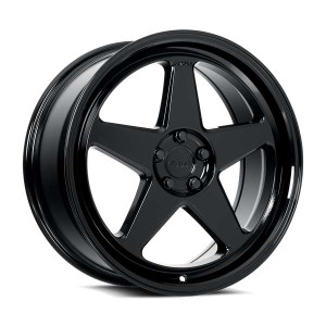 Katana Kr03 Wheels Rims 20x8.5 5x114.3 Gloss Black 40mm | KR03-208554GB