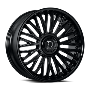 DOLCE LUXURY Lusso Wheels Rims 22x9.5 Blank Custom Drilled Gloss Black 18mm | LUSSO-229500GB18