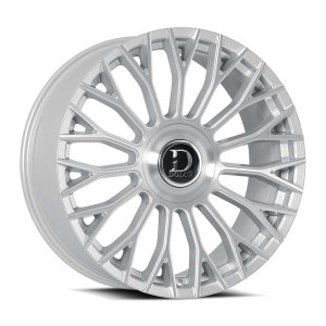 DOLCE LUXURY Roma Wheels Rims 24x10 Blank Custom Drilled Gloss Sliver With Brushed Face 35mm | ROMA-241000GSBF