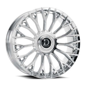 DOLCE LUXURY Roma Wheels Rims 22x9.5 Blank Custom Drilled Chrome 18mm | ROMA-229500C18