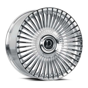 DOLCE LUXURY Trento Wheels Rims 24x10 Blank Custom Drilled Chrome 35mm | TRENTO-241000C