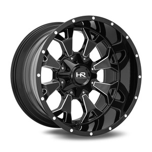 Hardrock Offroad H711 Wheels Rims 20x10 8x165.1 Gloss Black Milled 0mm | H711-201081000GBM