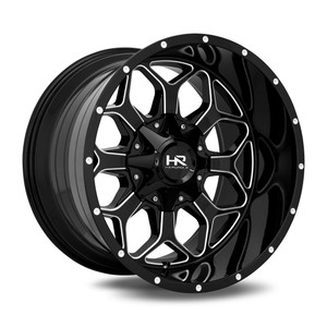 Hardrock Offroad H712 Wheels Rims 20x10 8x165.1 Gloss Black Milled 0mm | H712-201081000GBM