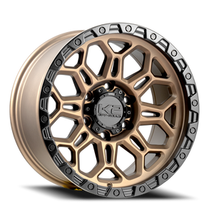 K2 Maverick K23 Wheel 17x9 6x139.7 Matte Bronze w/ Matte Black Ring 0mm | K231796139+00BZMB