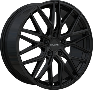 Ravetti M16 Wheels Rims 22x10.5 5x112 Gloss Black 42mm | RAV-M16-221574B