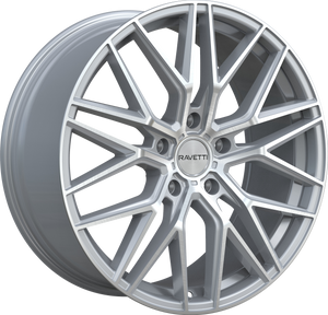 Ravetti M16 Wheels Rims 22x10.5 5x112 Silver Brushed 42mm | RAV-M16-221574SBR